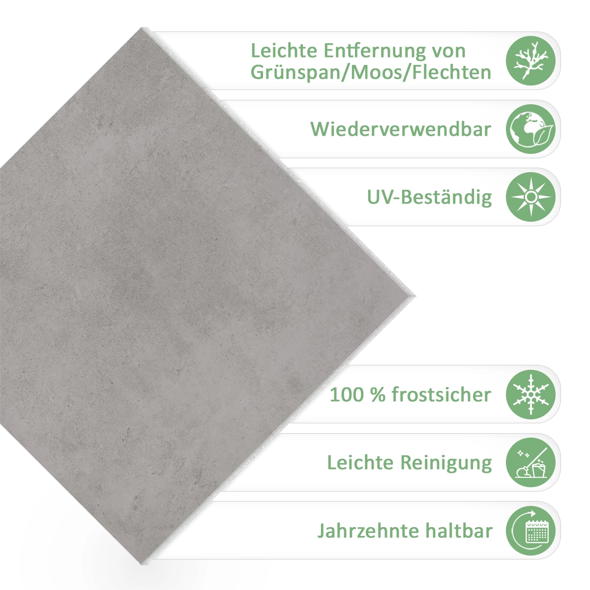 Terrassenplatten Urban Stone Grey 60x60x2 cm