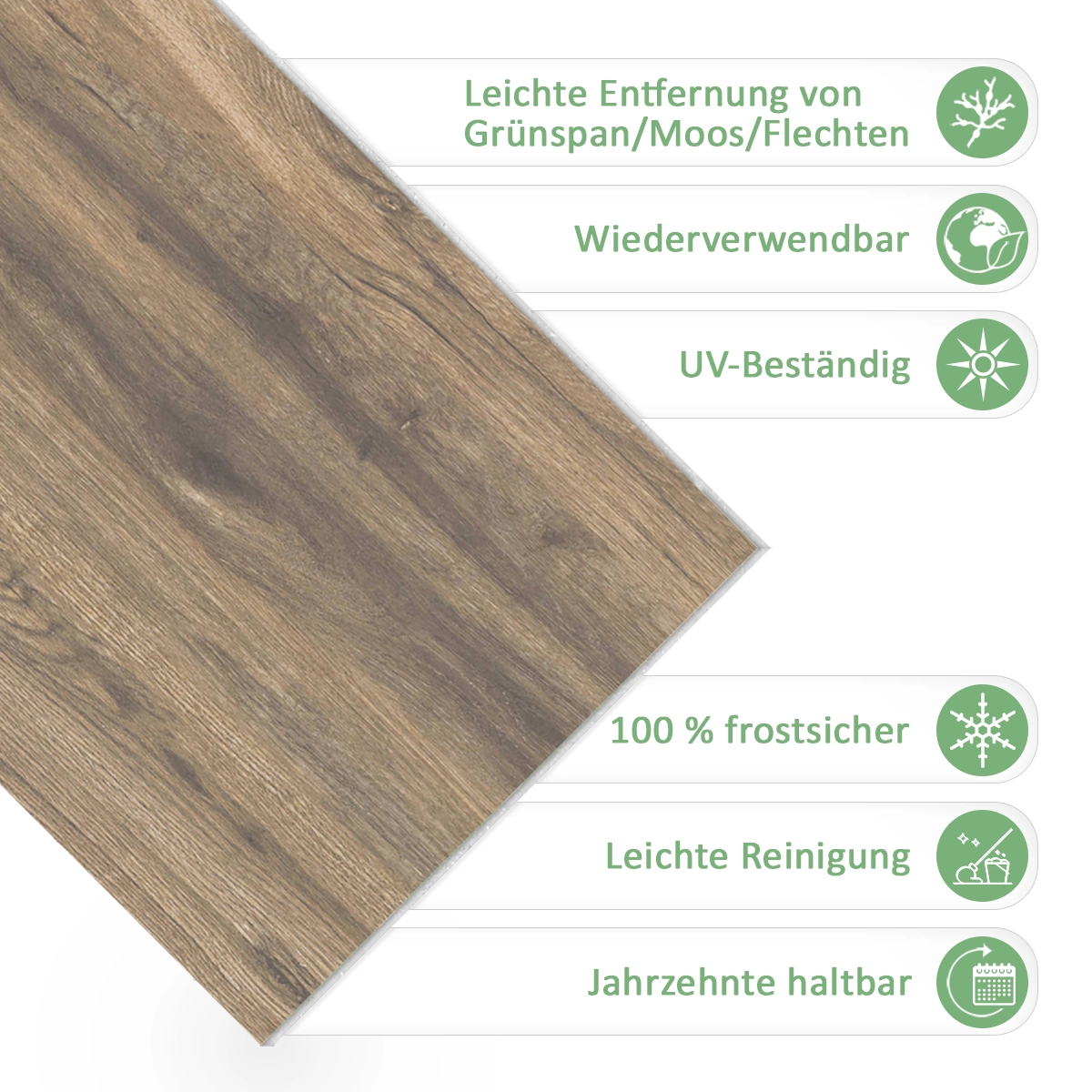 Terrassenplatten Passion Wood Oak 45x90x2 cm